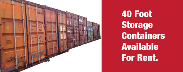 40 Foot Storage Container Available For Rent.